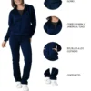 Conjunto Dama Pants Afelpado Ligero Suave Moda Tallas Justas Conjunto Dama Pants Afelpado Ligero Suave Moda Tallas Justas