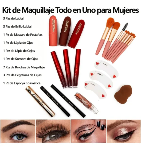 Kit de Maquillaje Miss Rose 132 Colores Profesional Kit de Maquillaje Miss Rose 132 Colores Profesional