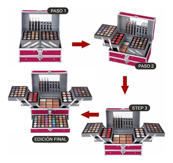Kit de Maquillaje Miss Rose 132 Colores Profesional Kit de Maquillaje Miss Rose 132 Colores Profesional