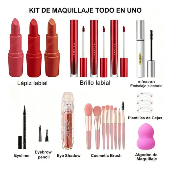 Kit de Maquillaje Miss Rose 132 Colores Profesional Kit de Maquillaje Miss Rose 132 Colores Profesional